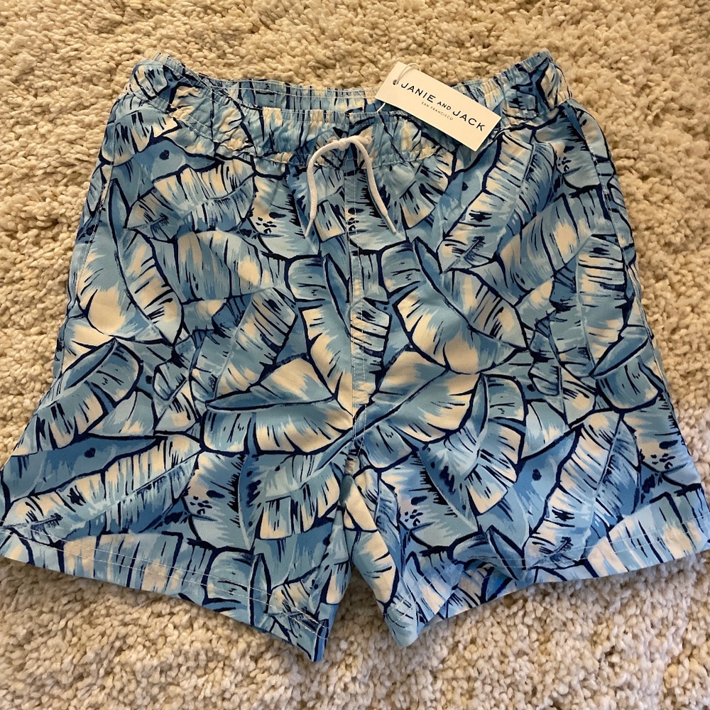 NWT Boys size 12 swim trunks Janie & Jack